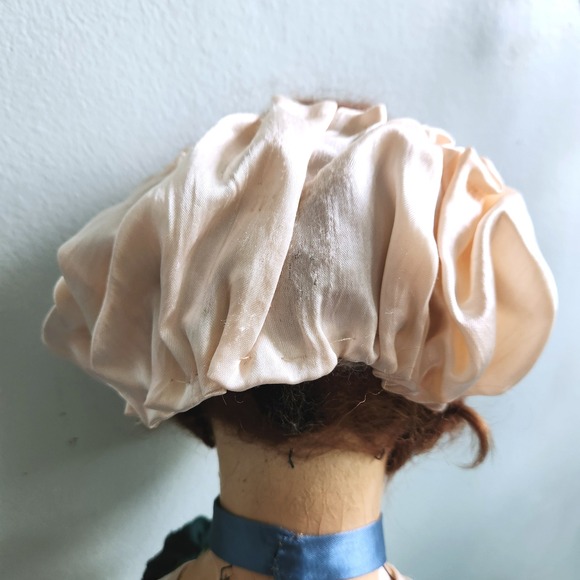 Antique French Boudoir Doll‎ Large Composition Face Art Deco Hollywood Regency - Picture 12 of 12